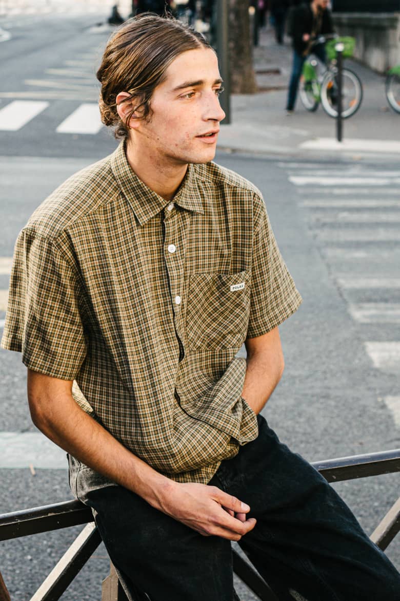 スケートボード POLAR SKATE CO. Mike Flannel shirt-brown Polar Skate Co. Men's Mike Flannel Shirt in Brown/Mauve
